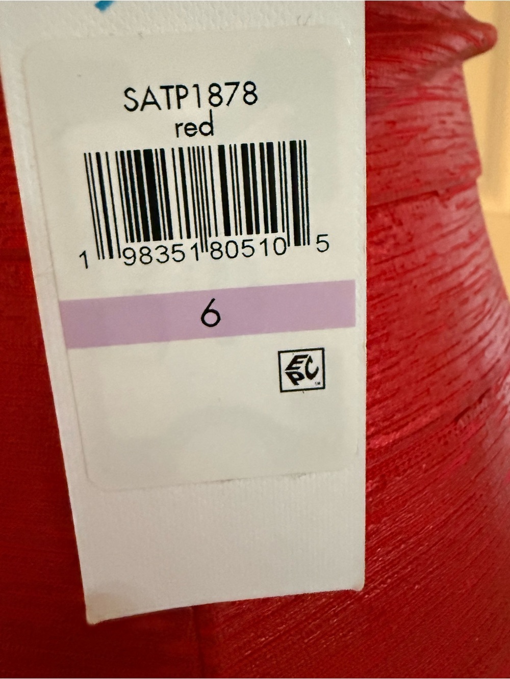 Classic V‑Neck Red Mini Dress - Picture 2 of 6